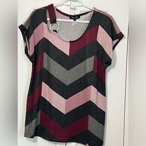 Chevron Patterned Women Top